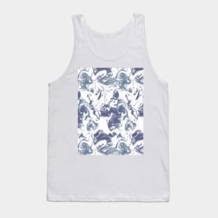 Marble surface blue Tank Top